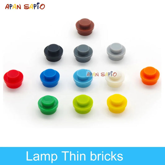 600pcs DIY Thin Building Blocks — 12 Colors Creative Lamp Bricks, Lego Compatible