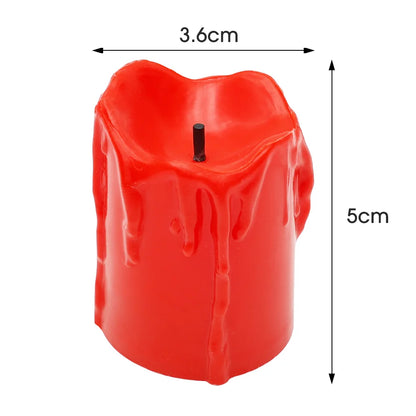 LED Flameless Simulation Candle — Battery Operated, Home & Wedding Decoration (Pack of 6/12)