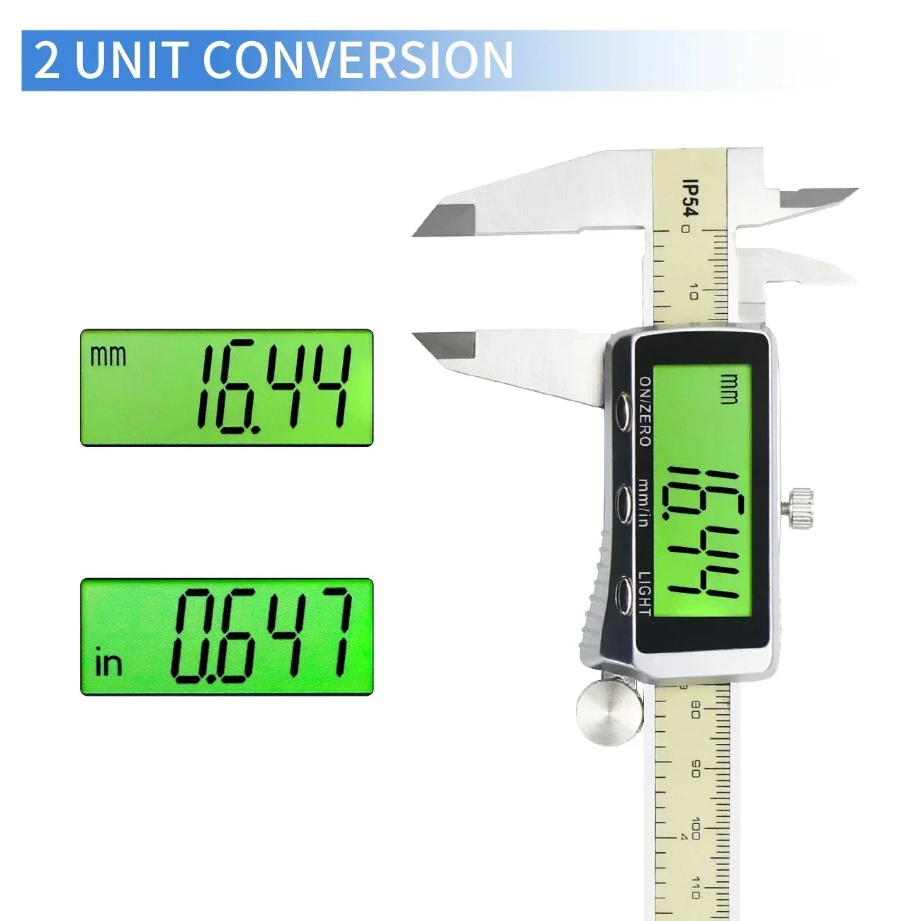 SHAHE Digital Caliper 0-6" 150mm — Electronic Vernier Caliper with Large LCD Backlight