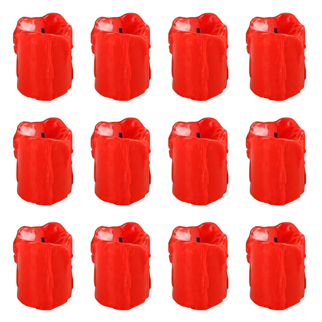 LED Flameless Simulation Candle — Battery Operated, Home & Wedding Decoration (Pack of 6/12)