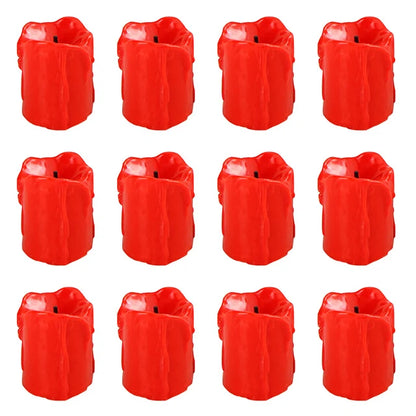 LED Flameless Simulation Candle — Battery Operated, Home & Wedding Decoration (Pack of 6/12)